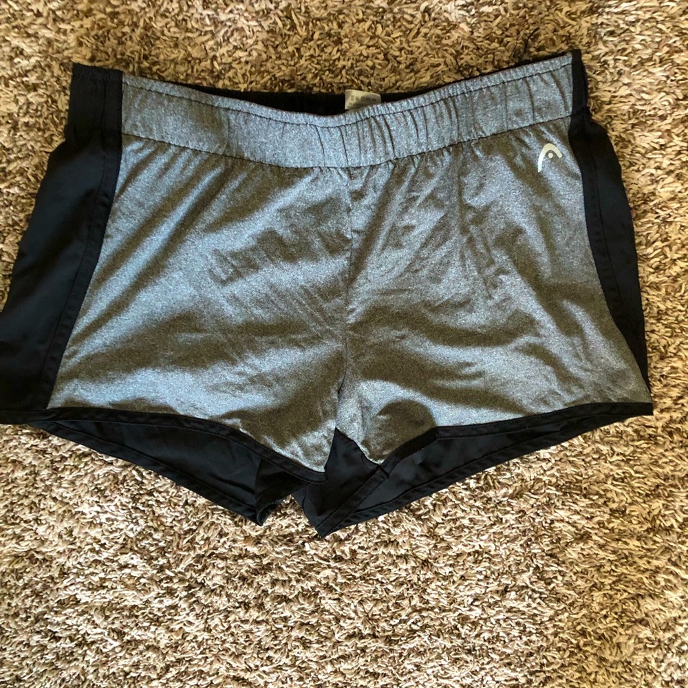 Small black and gray athletic shorts